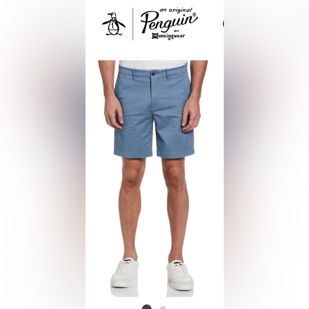 Original Penguin Blue Chino Shorts Size:30